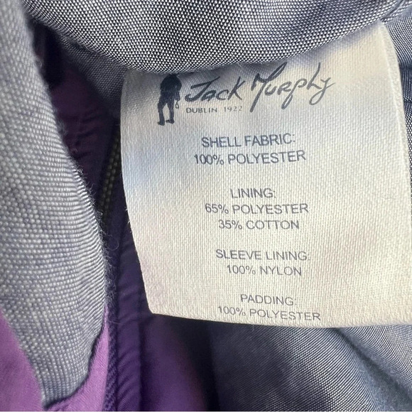Jack Murphy Quilted 12 Purple Field Coat Country Outdoor Barn Jacket Equestrian - Picture 15 of 16